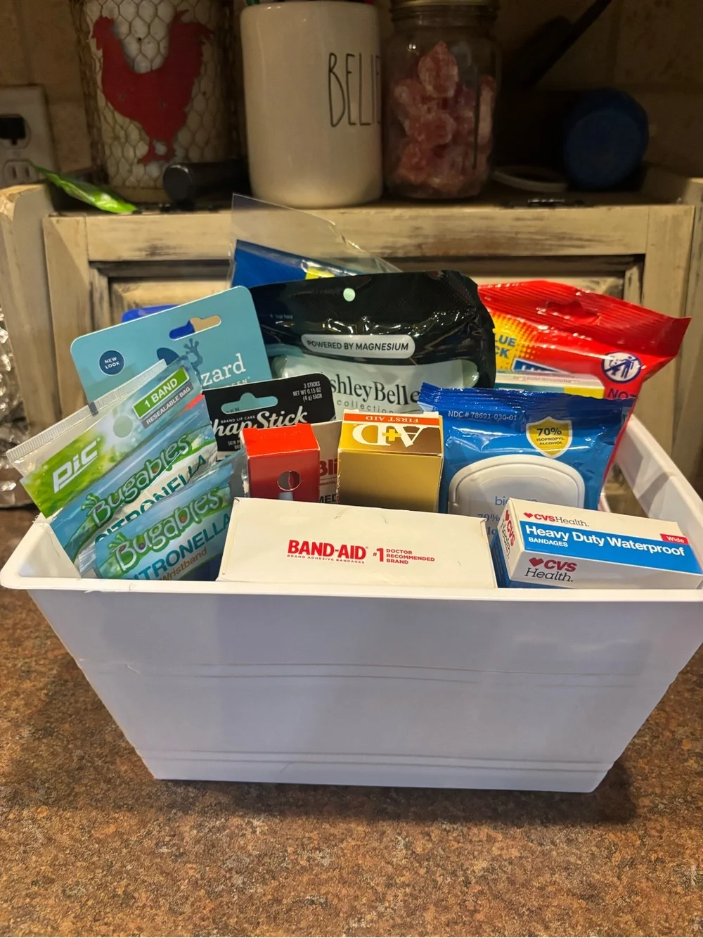 Beauty care Bin with First Aid & Personal Care Kits